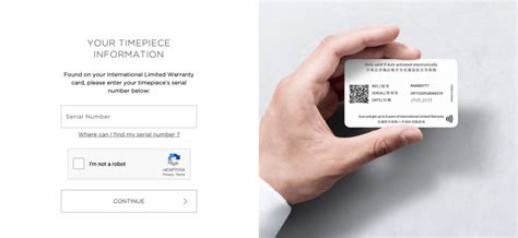 panerai warranty card